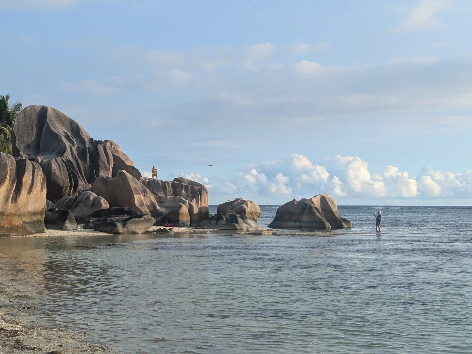 Granite boulders and turquoise water at Anse Source d'Argent in Seychelles