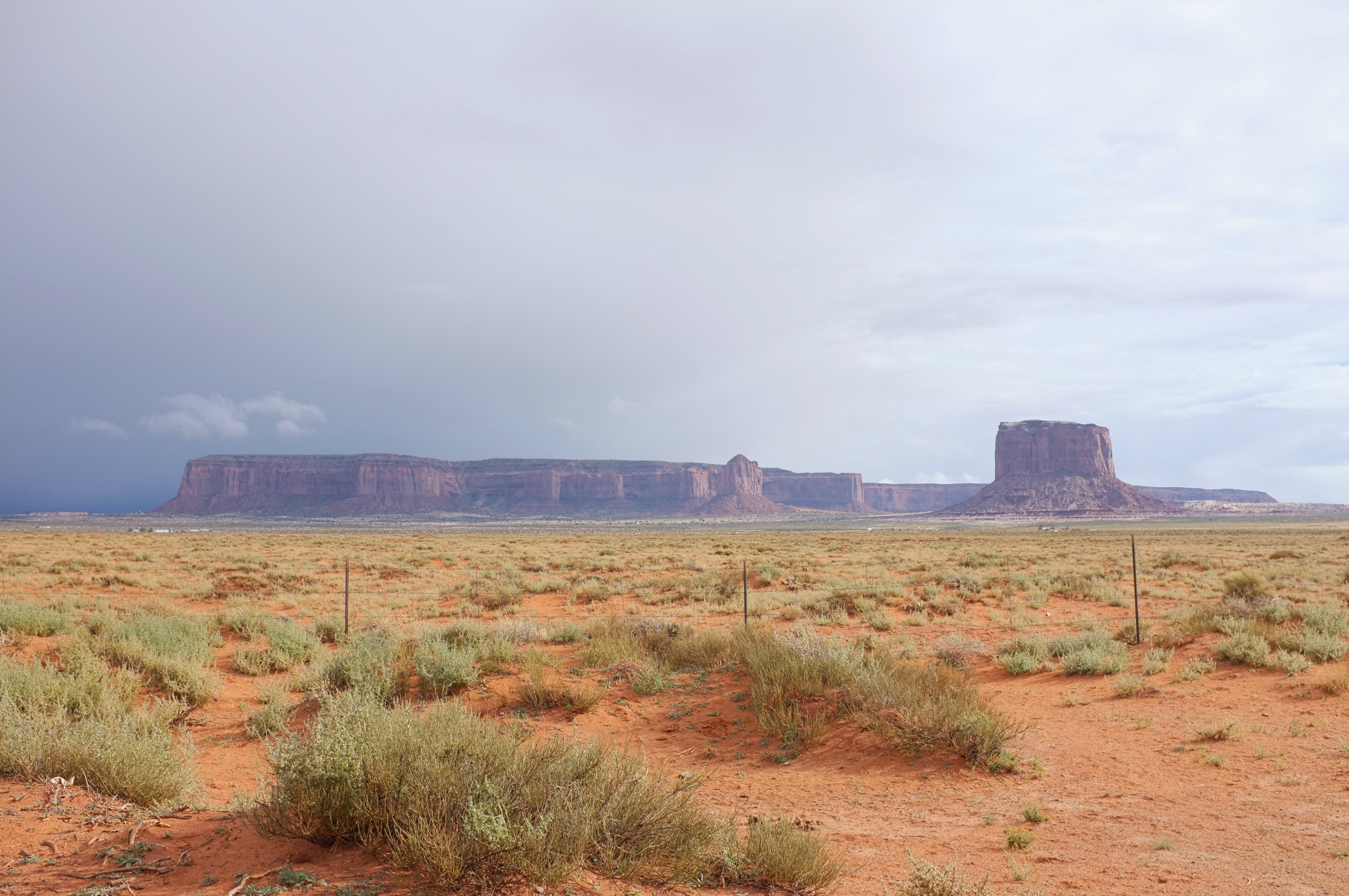 Valley of the Gods desert buttes in warm light