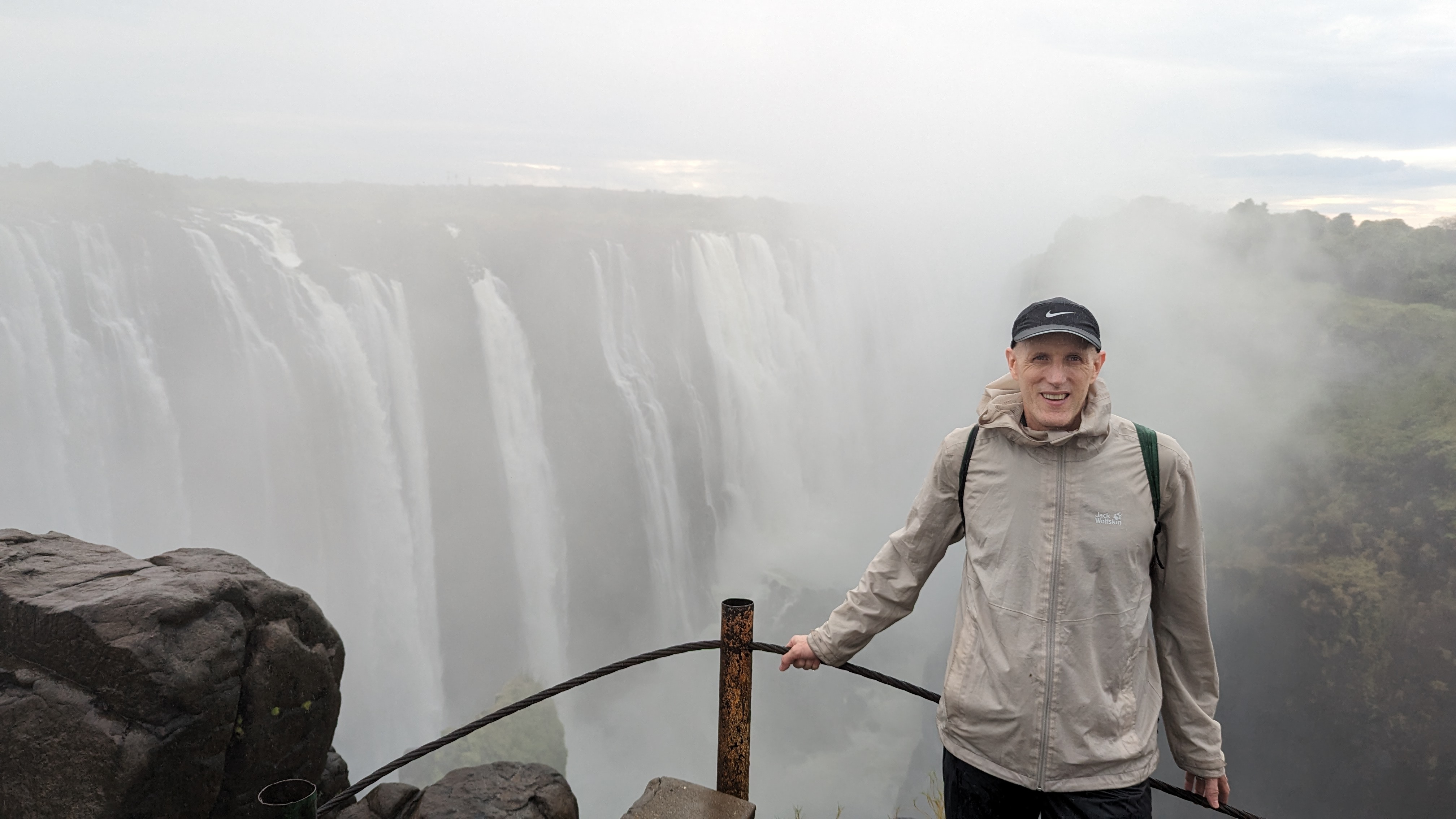 Zambezi water and rock formations at Victoria Falls
